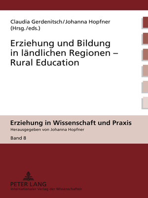cover image of Erziehung und Bildung in ländlichen Regionen- Rural Education